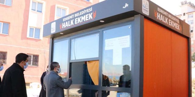 Edremit'te halk ekmek satışları durduruldu