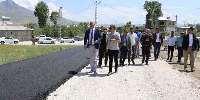 Başkan Vekili Aydın asfalt çalışmalarını inceledi