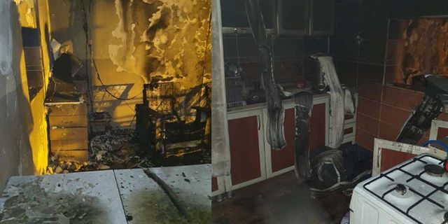 Van’da iş yeri yangını