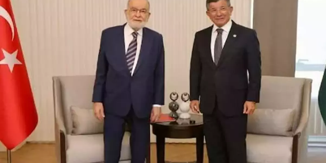 Karamollaoğlu ve Davutoğlu'ndan seçim görüşmesi