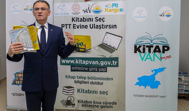 Van'da 65 bin kitap PTT kargo aracılığıyla öğrencilere ücretsiz ulaştırıldı