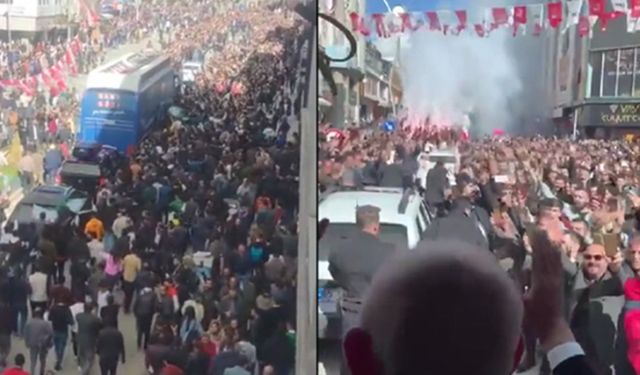 Kılıçdaroğlu'na Van'da büyük ilgi! Seçim otobüsü zar zor ilerledi