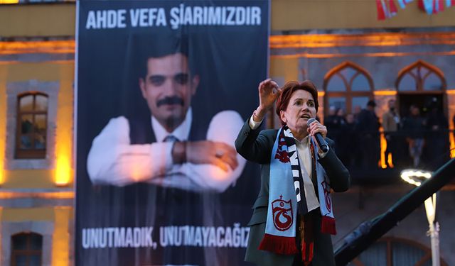 İYİ Parti Genel Başkanı Meral Akşener Trabzon'da