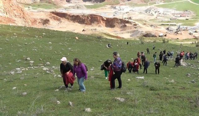 Görmek için 2 saat yürüdüler, korkudan dokunamadan geri döndüler