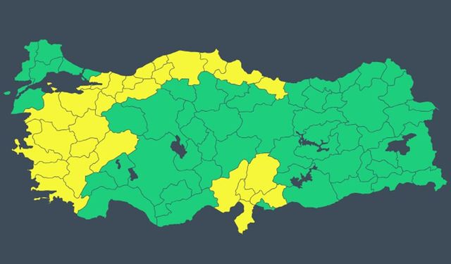 Meteoroloji’den 28 il için sarı kodlu uyarı