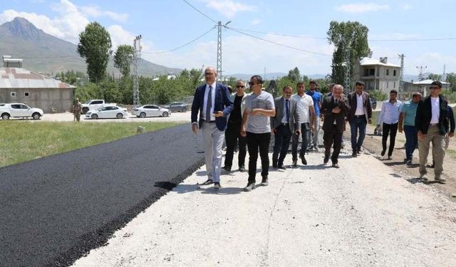 Başkan Vekili Aydın asfalt çalışmalarını inceledi