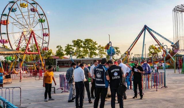 Van’daki lunaparklar denetlendi