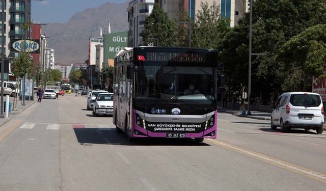 Van’da bugün ulaşımlar ücretsiz