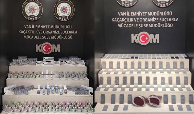 Van’da kaçakçılık operasyonu! Çok sayıda gümrük kaçağı malzeme ele geçirildi