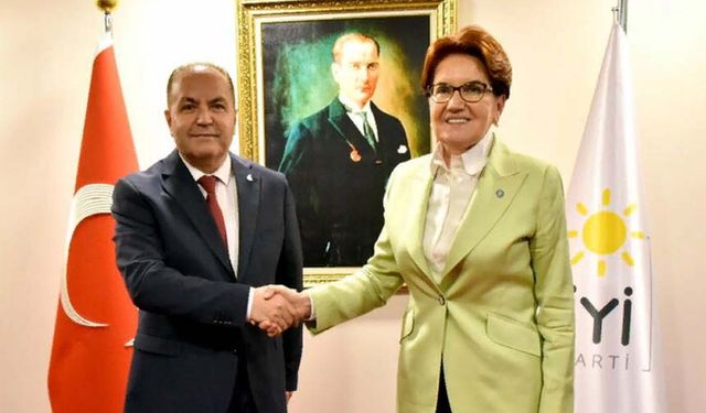 Meral Akşener, ANAP Genel Başkanı İbrahim Çelebi'yi kabul etti