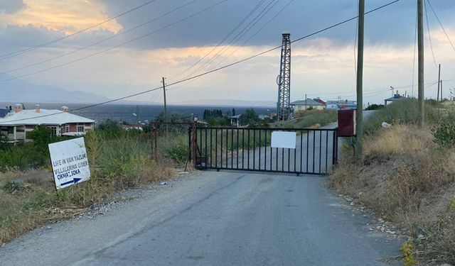 Van’da villa sahipleri sahile girişi kapattı