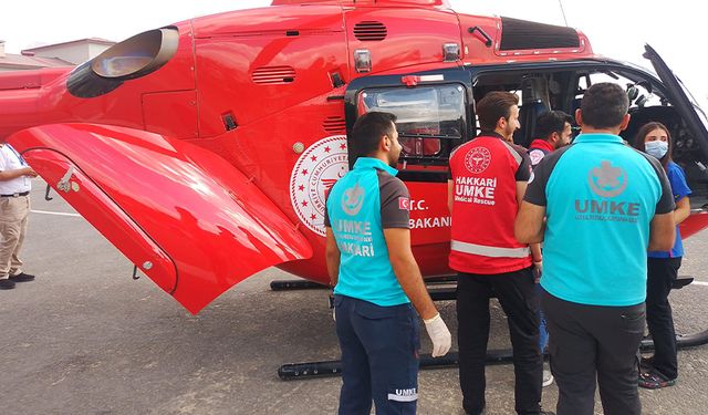 6 yaşındaki çocuk için ambulans helikopter ve uçak havalandı