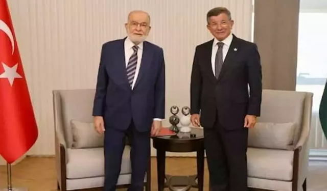 Karamollaoğlu ve Davutoğlu'ndan seçim görüşmesi