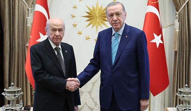 Cumhurbaşkanı Erdoğan, MHP Genel Başkanı Bahçeli ile bir araya geldi