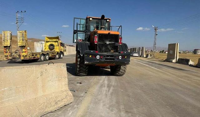 Yüksekova Van yolu üzerindeki polis noktası taşındı