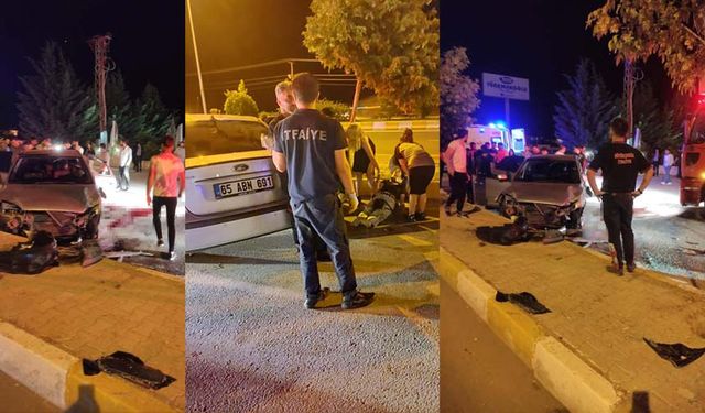 Van'da otomobille kamyonet çarpıştı: 3 yaralı