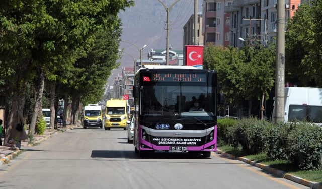 Van'da toplu ulaşıma yeni hat eklendi