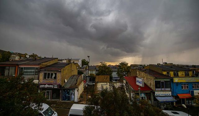 Özalp'te sağanak ve rüzgar etkili oldu