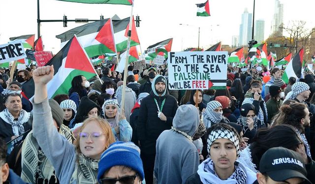 ABD'de Filistin’e destek gösterisi düzenlendi