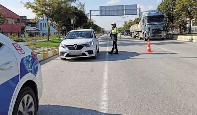 Van'da 90 araç trafikten men edildi