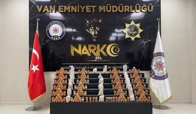 Van'da uyuşturucu operasyonu! 48 kilo 500 gram eroin ele geçirildi