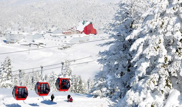 Uludağ’da kar kalınlığı 50 santimetreyi geçti