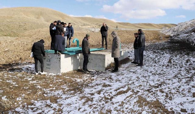 Van'ın ilk yeraltı sulama göleti tamamlandı