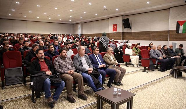 Bitlis'te "Gazze bizim neyimiz olur?" konferansı düzenlendi