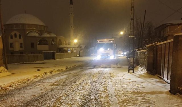 Van'da karla mücadele başladı