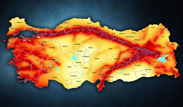 Diri fay üzerindeki 24 ilimiz var! Her an 5.5 ve üzeri deprem olabilir