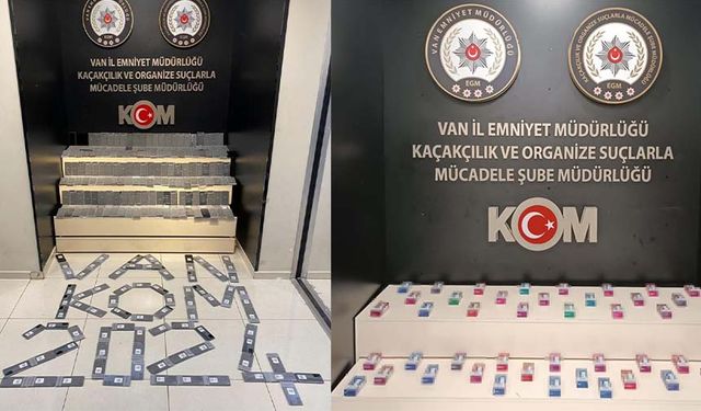 Van'da kaçakçılara geçit yok! 488 adet cep telefonu ele geçirildi