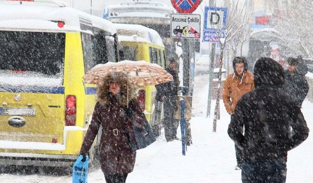 Van için kuvvetli kar yağışı uyarısı