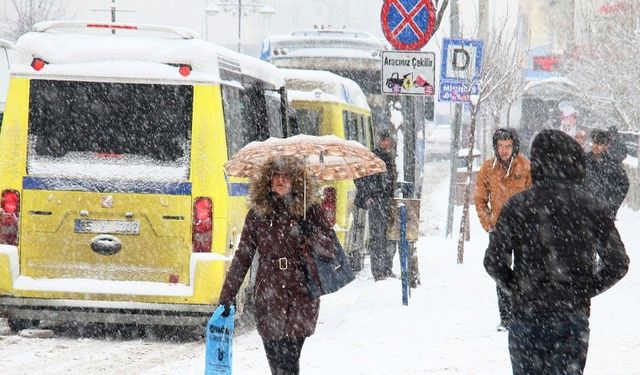 Van için kuvvetli kar yağışı uyarısı