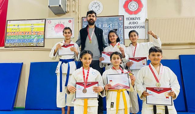 Van Ferit Melen Ortaokulu öğrencilerinin judo başarısı