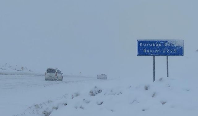 Van'daki geçitlerde kar ve sis etkili oluyor!