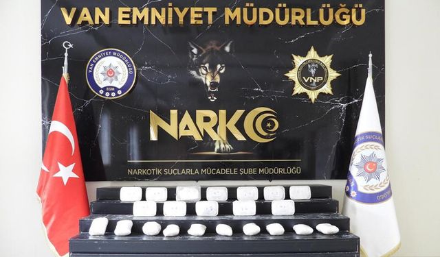 Van’da 12 kilogram metamfetamin ele geçirildi