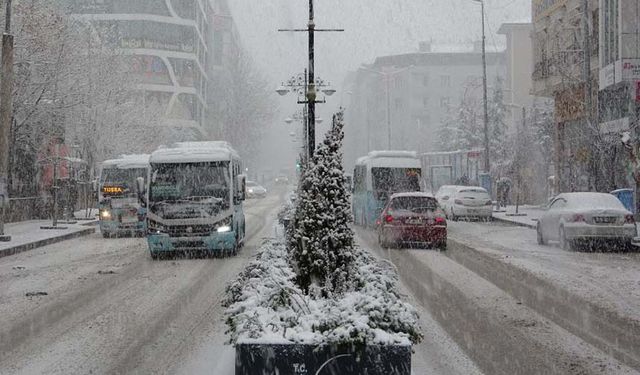 Van için kuvvetli kar yağışı uyarısı