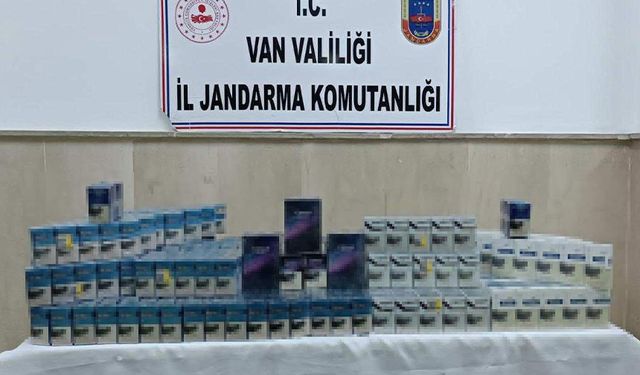 Van’da gümrük kaçağı malzemeler ele geçirildi