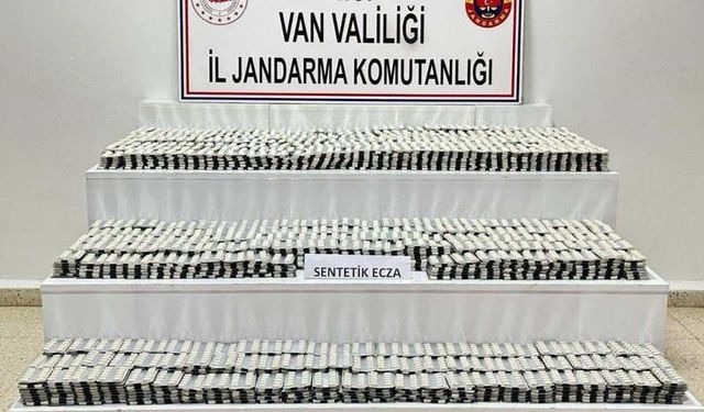 Van’da 32 bin 764 adet sentetik ecza ele geçirildi