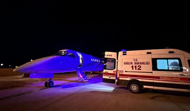 Kalp hastası bebek, ambulans uçakla Ankara’ya sevk edildi
