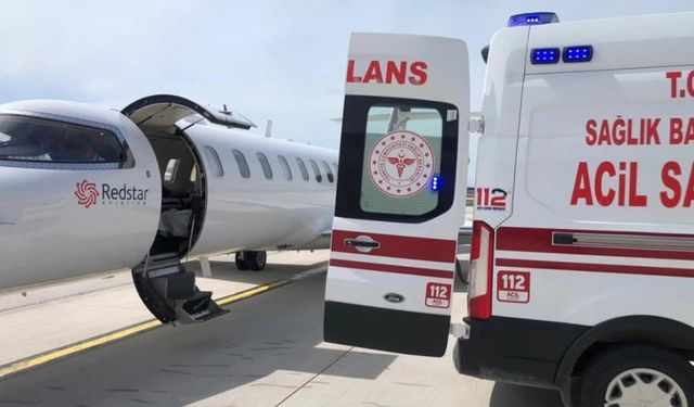 Van'da kalp hastası bebek için ambulans uçak havalandı!
