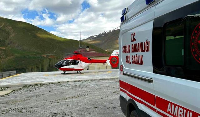Van’da konuşlandırılan ambulans helikopter 4 ayda 61 hasta taşıdı
