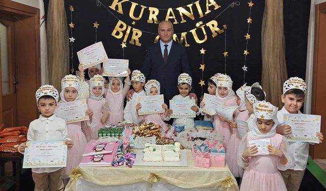 İpekyolu'nda Kur’an-ı Kerim'e geçen çocuklar için tören düzenledi