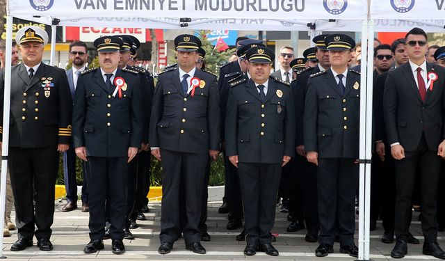 Türk Polis Teşkilatı'nın 179. kuruluş yıl dönümü Van'da kutlandı