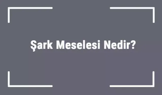 Şark Meselesi Nedir?