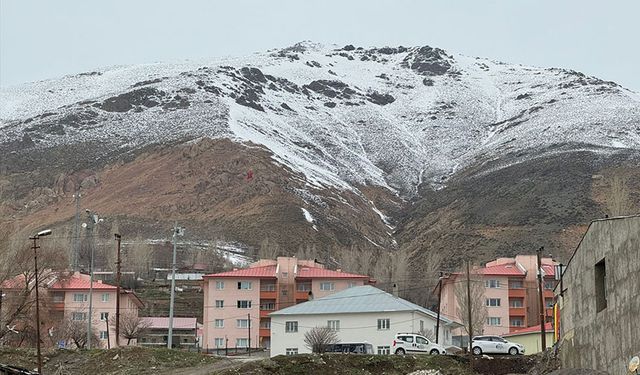 Van'ın yüksek kesimlerine kar yağdı