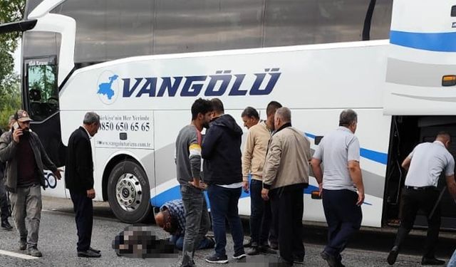 Van’da otobüsün çarptığı kişi hayatını kaybetti