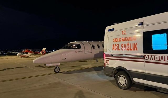 Van'da 6 yaşındaki çocuk hasta için ambulans uçak havalandı