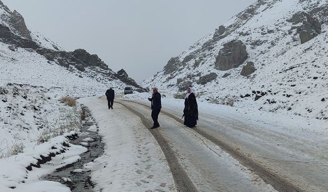 Van'ın yüksek kesimleri beyaza büründü