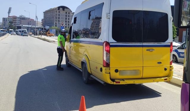 Van'da 32 araç daha trafikten men edildi